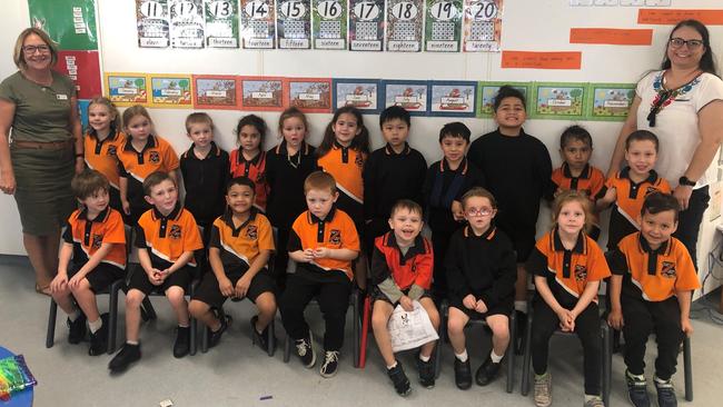 PREP B: Waterford State School Prep B 2020: rs Josie Gaskin (TA) Ava, Rumer, Jayden, Patience, Isabella, Jema, Jasper, Tawhiri, Izayah, Tamaikoha, Zavier, Mrs Sarah Bailey (CT); Daxton, Braxton, Zamuell, Phoenix, Harry, Victoria, Annabelle, Kyan