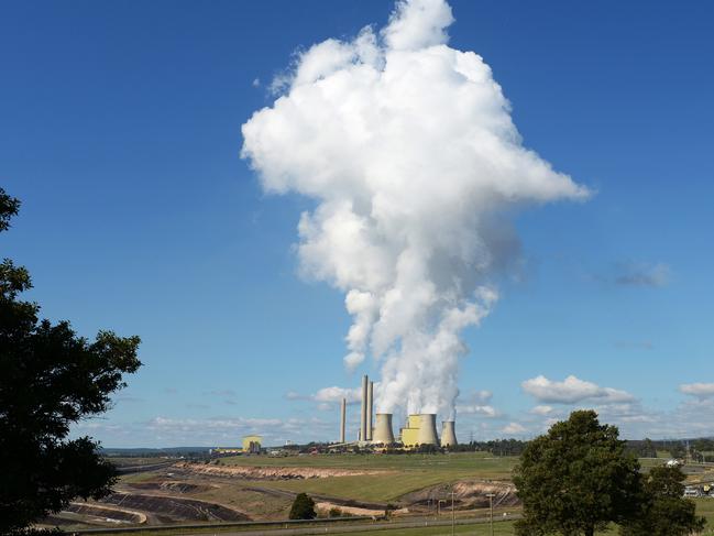 Steam billows from the cooling towers of the Loy Yang coal-fired power station in Victoria’s Latrobe Valley. Picture: Carla Gottgens/Bloomberg via Getty Images