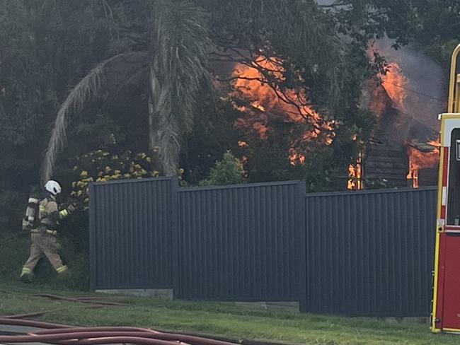 The fire at Everton Park.