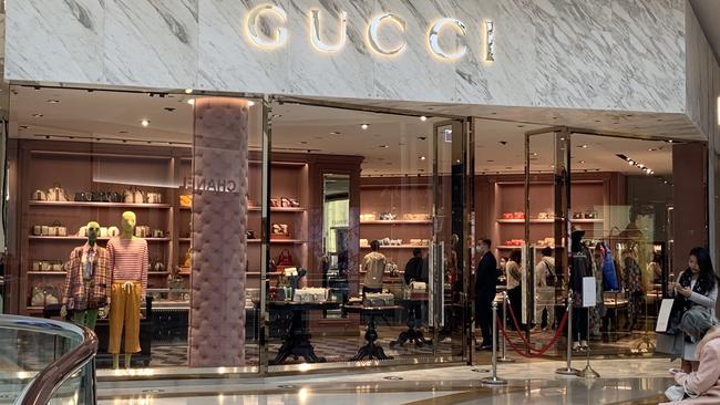 People browse in Gucci.