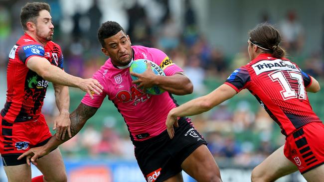 Viliame Kikau was at his damaging best for the Panthers. Picture: Getty Images