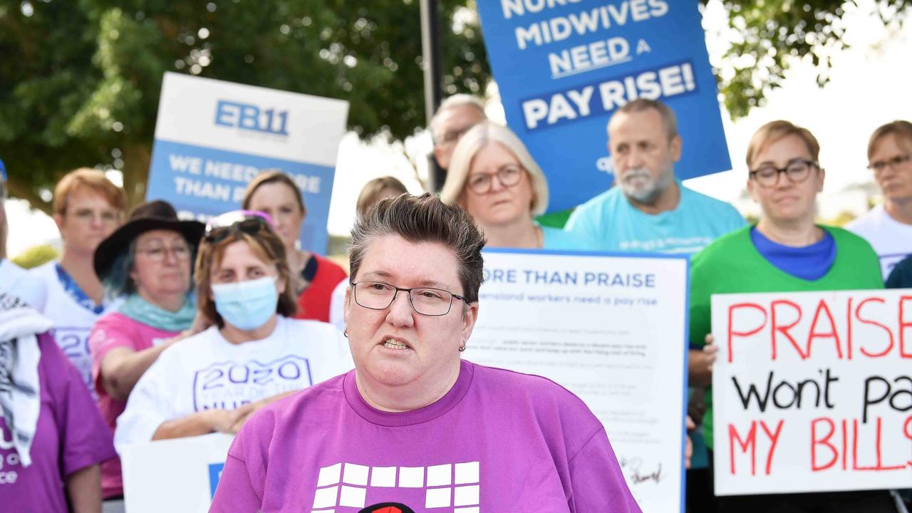 Queensland Nurses and Midwives Union’s Sarah Beaman. Picture: Patrick Woods