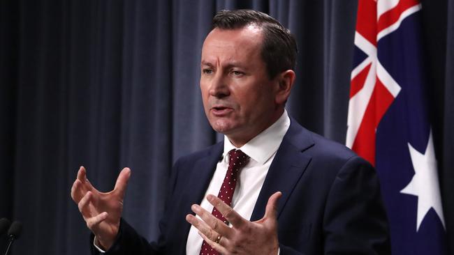 WA Premier Mark McGowan. Picture: Colin Murty the Australian