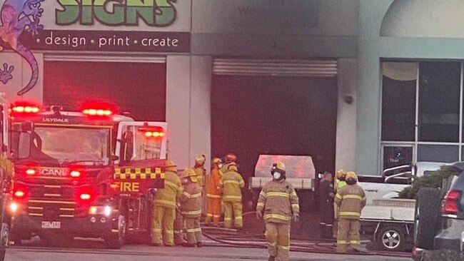 Firefighters at the scene. Photo: Lilydale CFA