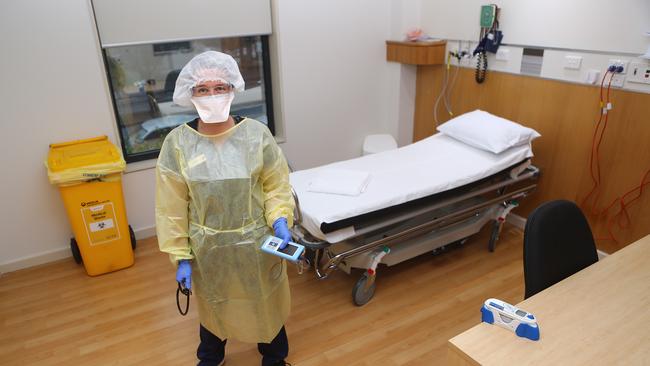 Inside the former Geelong Private Hospital. Picture: Alison Wynd