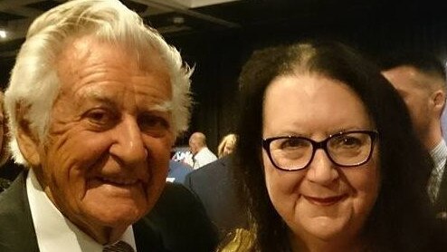 Amanda Fazio posted pictures with various Labor figures on social media including Bob Hawke. Picture: Facebook