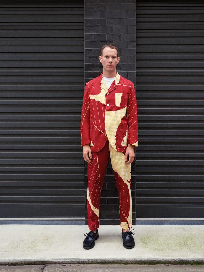 Dan Thawley, Australian fashion journalist and Editor-in-Chief of A Magazine Curated By, wears Comme des Garçons pieces from Dot Comme. Picture: Farfetch