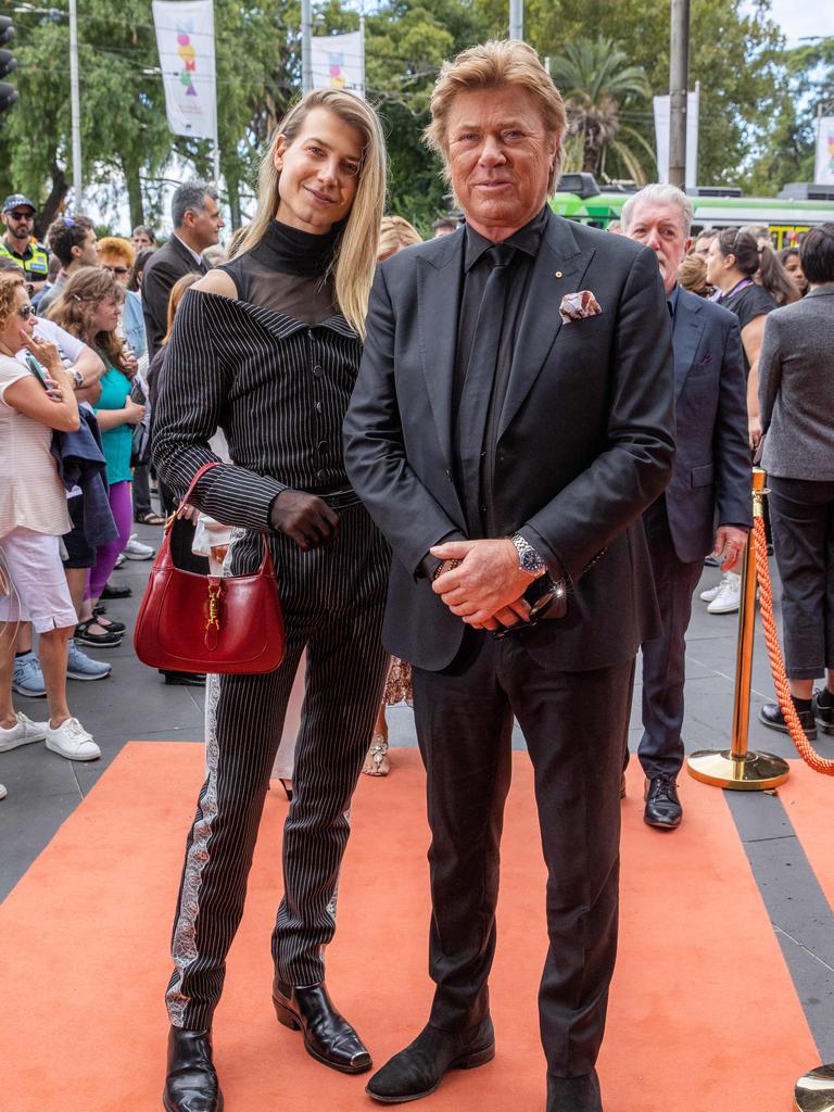 Wilkins and son Christian on the red carpet.