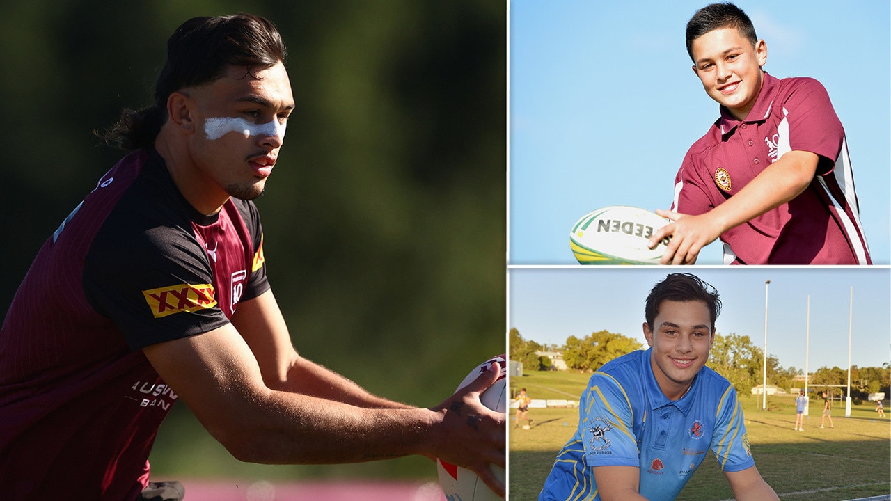 Queensland Origin star Tino Fa'asuamaleuai through the years.