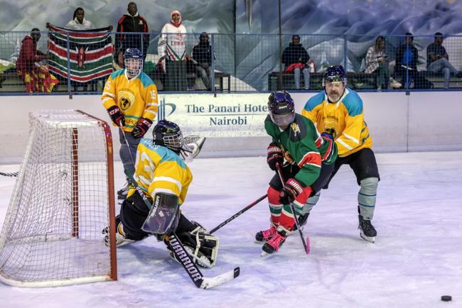 Face-off: Kenya's national ice hockey team the Ice Lions play on East Africa's only rink