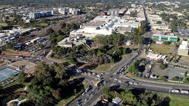 An aerial photo of Penrith.