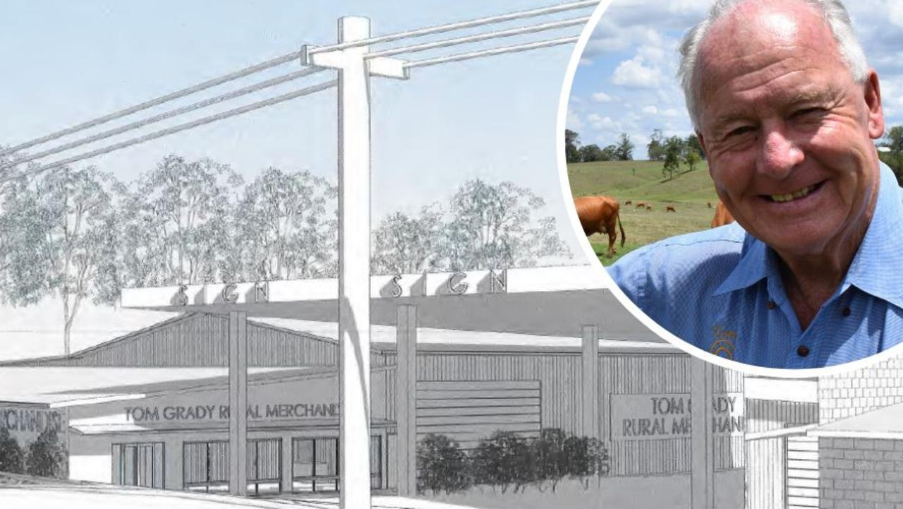 Gympie businessman Tom Grady wants to expand his Tozer St rural supply shop.