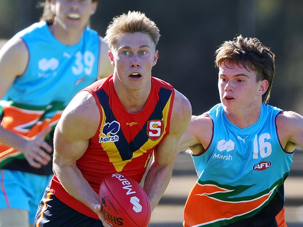 Sid Draper appears to be the leading prospect from South Australia. Picture: Sarah Reed/AFL Photos via Getty Images