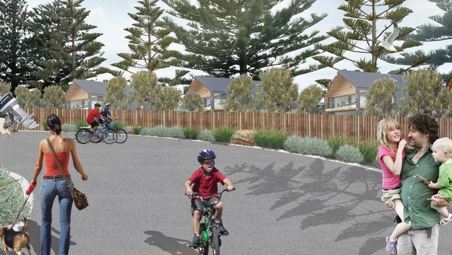 An artist's impression of the Normanville Foreshore &amp; Jetty Caravan Park Masterplan. Picture: Supplied