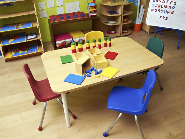 Generic photo of an empty table at a daycare centre / childcare centre. Picture: iStock