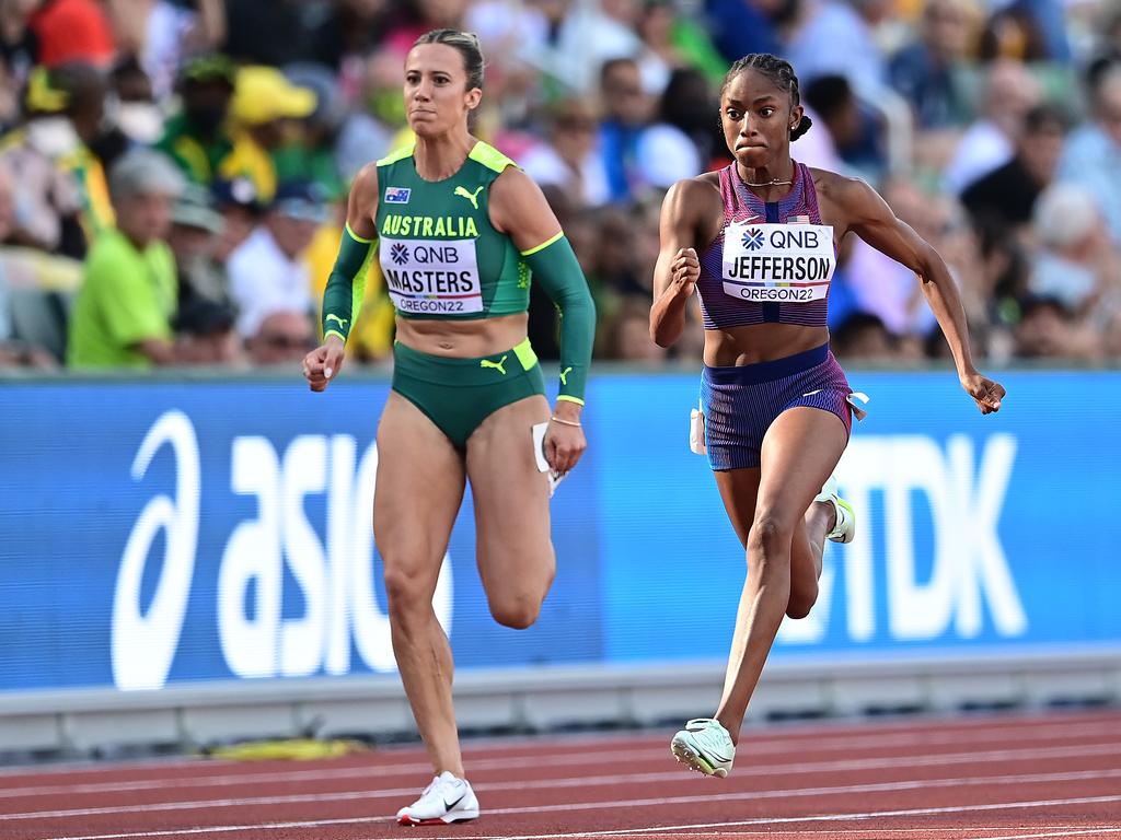 Masters was ecstatic to walk away from her first major meet with a new personal best. Picture: Hannah Peters/Getty Images for World Athletics