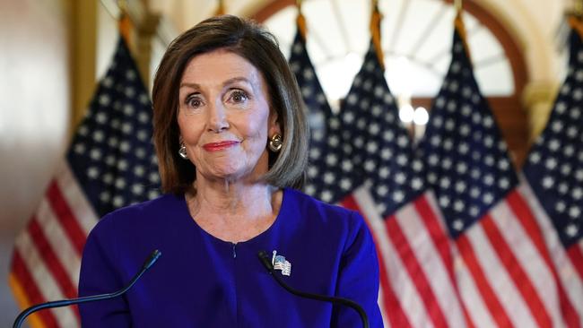 Democratic House Speaker Nancy Pelosi has criticised President Trump’s management of coronavirus. Picture: Alex Wong/Getty