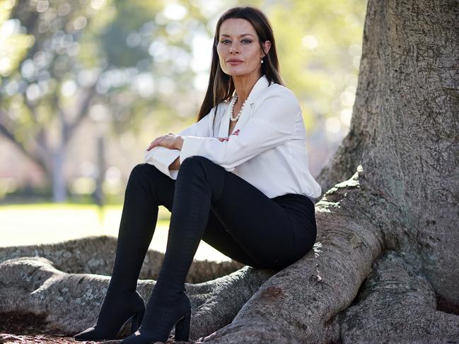 Madeleine West, pictured at Hyde Park in Sydney. Picture: Sam Ruttyn