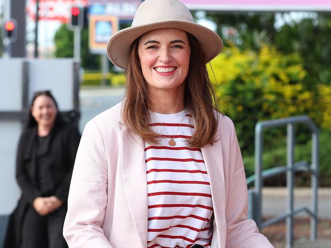 Prime Minister Anthony Albanese visited Labor candidate for Dickson, Ali France, and volunteers at her office in Strathpine, Queensland. Picture: Tara Croser.