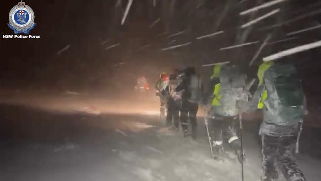 Vision from the rescue operation. Picture: NSW Police