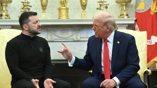 Trump berated Zelensky in the Oval Office in February. Picture: Saul Loeb/AFP/Getty Images