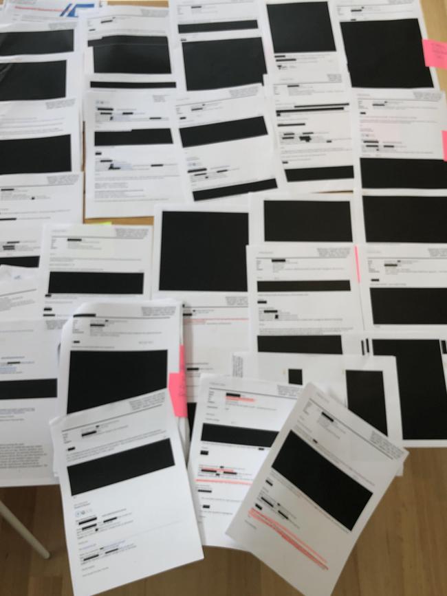 Heavily redacted Andrews government QDOS documents released to The Australian under Freedom of Information laws.