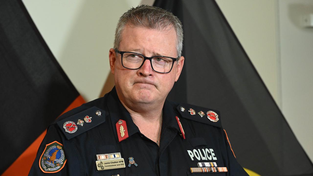 NT Police Commissioner Jamie Chalker said the man’s behaviour was not appropriate and would not be tolerated. Picture: Julianne Osborne