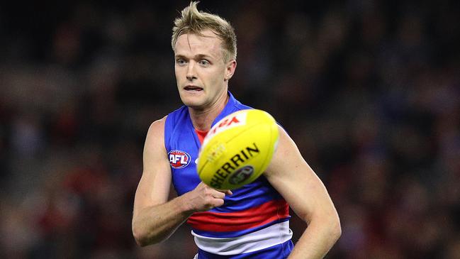 David Hayes’ son, Will, debuted for the Western Bulldogs during the 2019 season. Picture: Graham Denholm