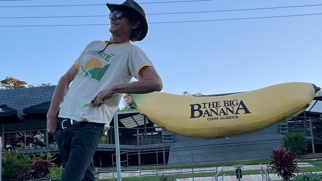 It all started at the Big Banana in Coffs Harbour when the couple's honeymoon was impacted by Covid.