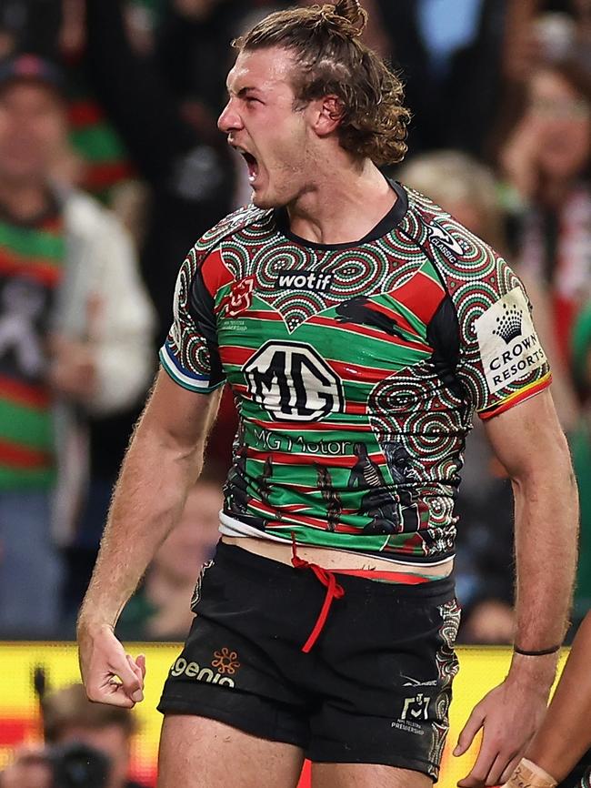 Campbell Graham of the Rabbitohs. Picture: Getty Images