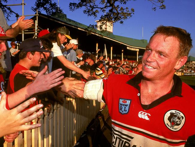 Club legend Greg Florimo has campaigned tirelessly to ‘Bring back the Bears’. Picture: Getty Images