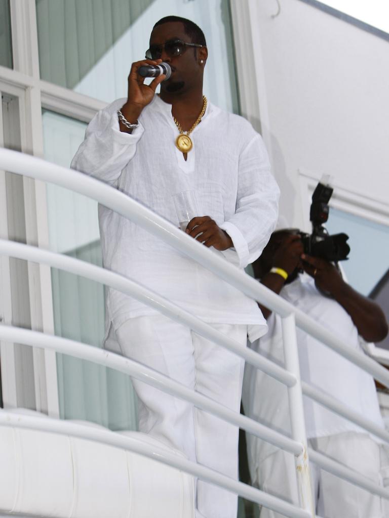 Sean ‘Diddy’ Combs hosted his ‘The Real White’ parties in the Hamptons. Picture: Mat Szwajkos/CP/Getty Images for CP