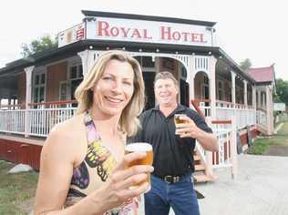 Monika and Steve Patrick bought the Royal hotel in Harrisville and will have a big launch party on Australia Day. . Picture: Rob Williams