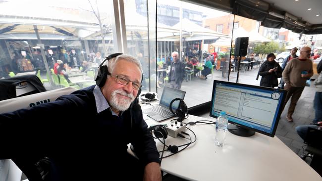 Neil Mitchell hosting an outside broadcast with 3AW at Vanilla Restaurant in Oakleigh, Melbourne. Picture: David Geraghty