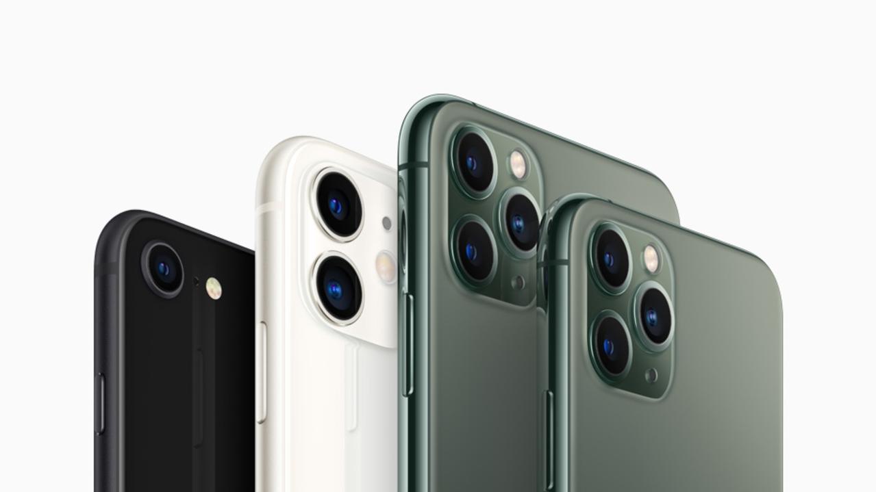 The budget iPhone SE, iPhone 11, 11 Pro Max and 11 Pro.