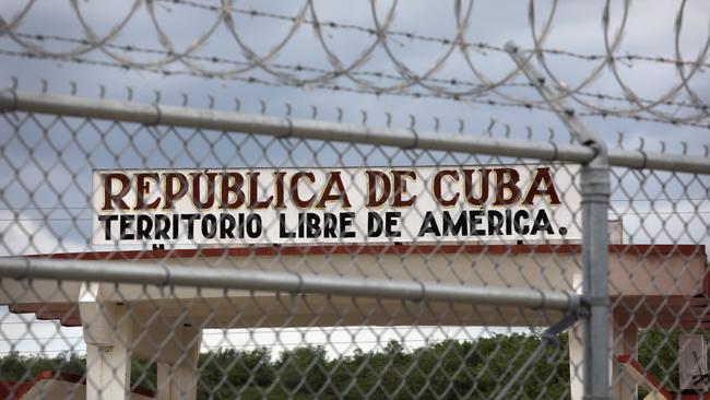 The Northeast Gate of the US Naval Station at Guantanamo