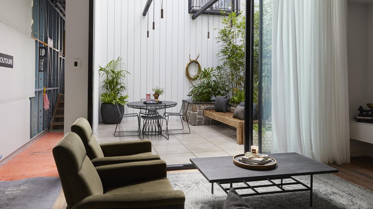 The judges thought the big garden didn’t add functionality to the floorspace. Picture: Channel 9/ The Block