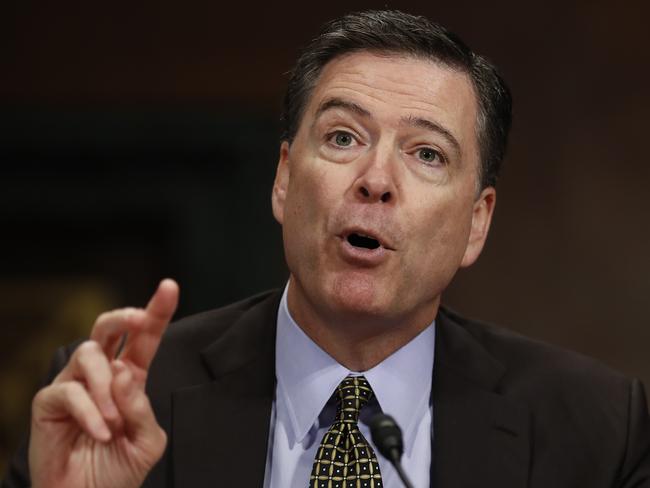 Former FBI Director James Comey is set to further talk about the president’s efforts put the Russian investigation behind him. Picture: Carolyn Kaster/AP