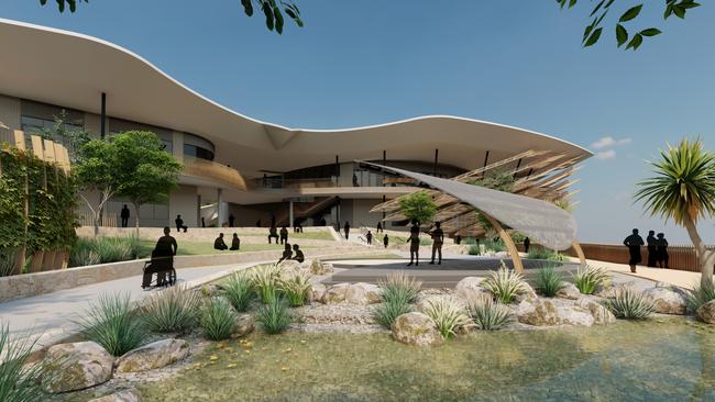 Drawings for the Larrakia Cultural Centre in Darwin. Picture: Rossie Architecture and Susan Dougdale and Associates.