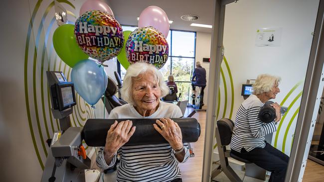 Adelaide's oldest woman Catherina Van Der Linden is turning 109 next Thursday, August 26, 2021. Picture: Tom Huntley