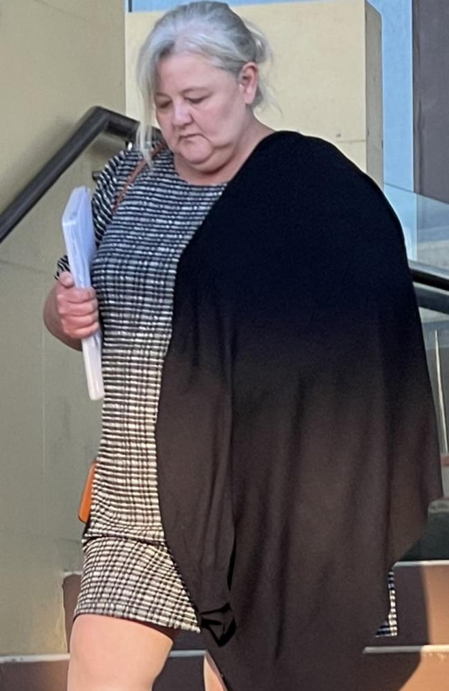 Gina Merritt, mother of Jay Brogden, leaves Mackay courthouse during a murder trial into her son's death. A jury found Gavin Philip Parnell guilty of the heinous crime.