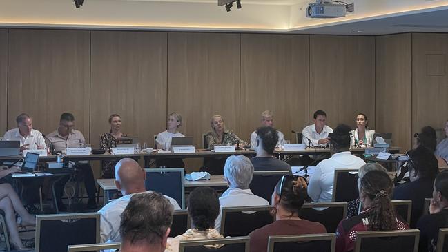 Youth Justice Reform Select Committee in Cairns, February 7, 2024.