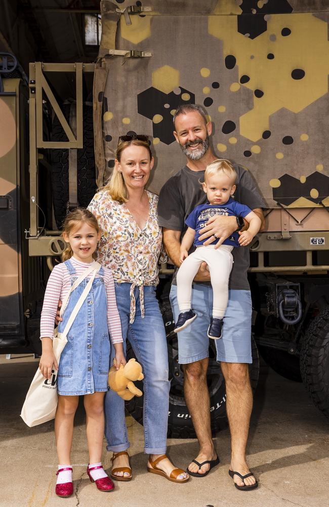 The Workshops Rail Museum. Pheobe and Anita Douglass and Jason Douglass and Ryder