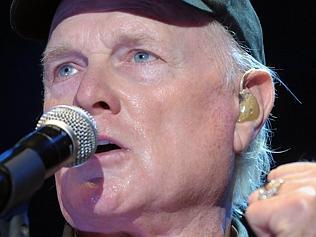  Singer Mike Love of The Beach Boys performs at the band's gig at the Hong Kong and Exhibition Centre on August 25, 2012. The...