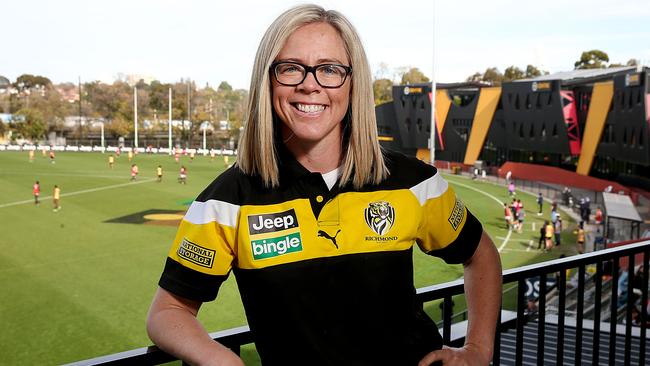 Richmond women’s football department general manager Kate Sheahan is excited about the Tigers inclusion into the AFLW competition. Picture: Ian Currie