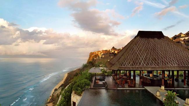 The sweeping views out from the resort. Picture: Bulgari Resort Bali.