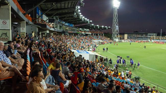 Gold Coast Suns v Hawthorn AFL match at TIO Stadium. Picture: Pema Tamang Pakhrin