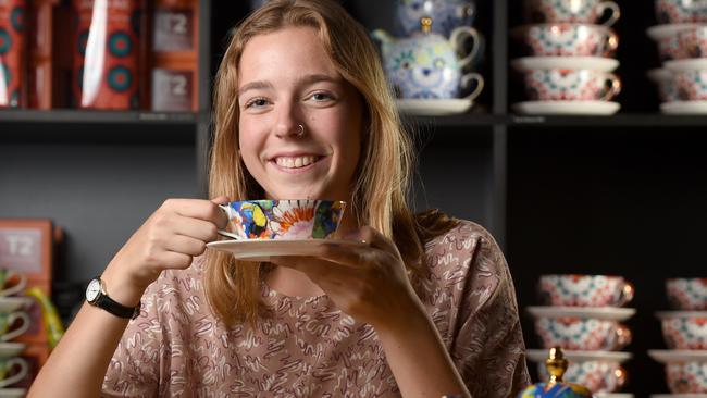 T2’s stores and products are popular among a younger generation of tea drinkers like Clare. Picture: Naomi Jellicoe