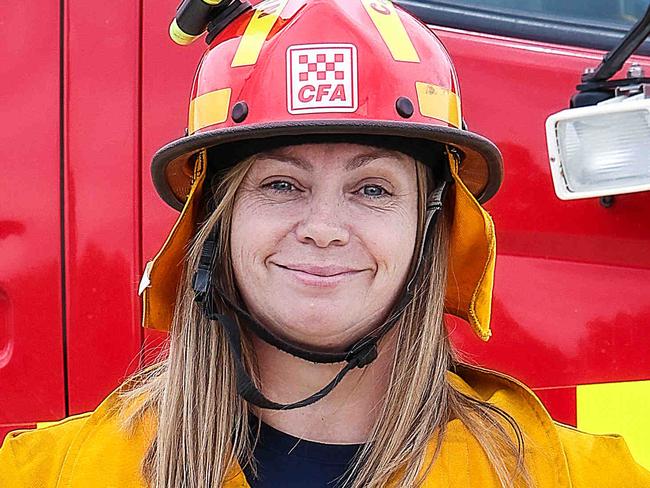 Weekend. Women leaders . Kaylene Stocks is the newly appointed Captain of the Winchelsea CFA. Picture : Ian Currie