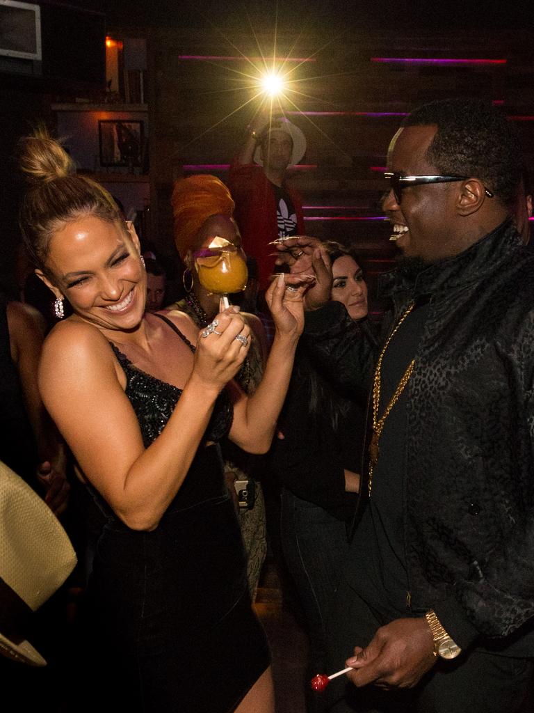 Jennifer Lopez and Sean ‘P Diddy’ Combs attend Jennifer Lopez’s 2015 American Music Awards After Party on November 22, 2015 in Los Angeles, California. Picture: Getty